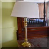 D13. Brass lamp. 26”h - $34 